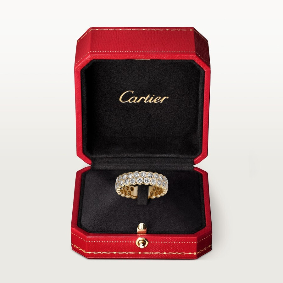 ehering von broderie de cartier zweireihig diamanten