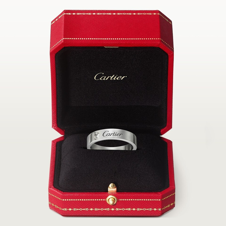 c de cartier ehering 4 mm breit 1 diamant