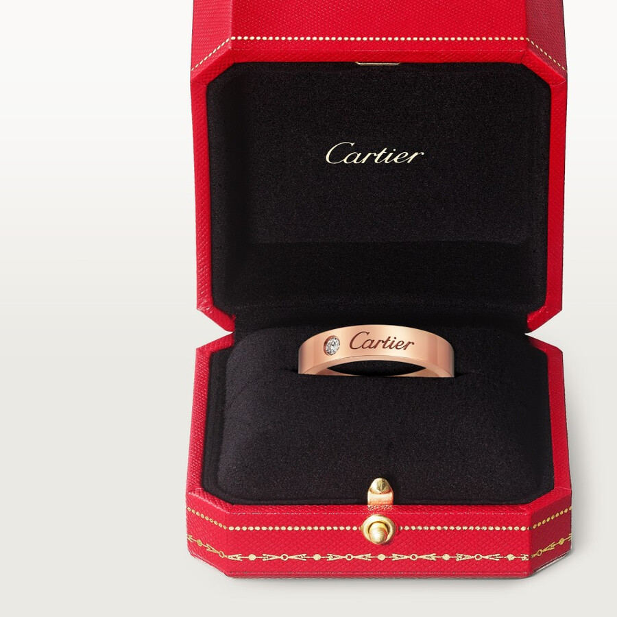 c de cartier ehering 4 mm breit 1 diamant