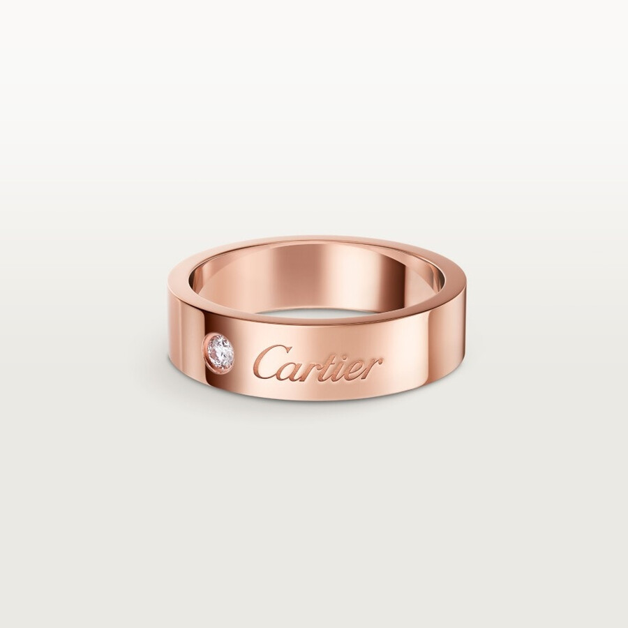 c de cartier ehering 5 mm breit 1 diamant