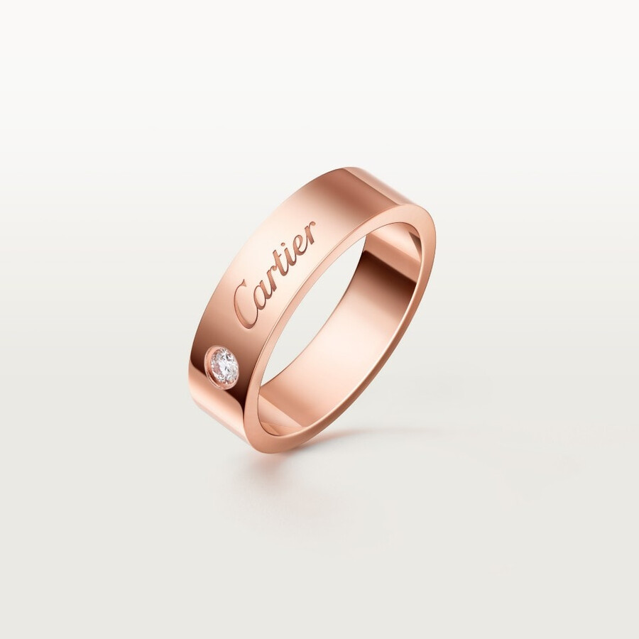 c de cartier ehering 5 mm breit 1 diamant