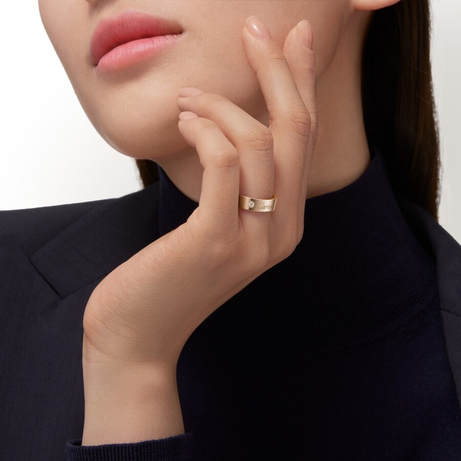 c de cartier ehering 5 mm breit 1 diamant