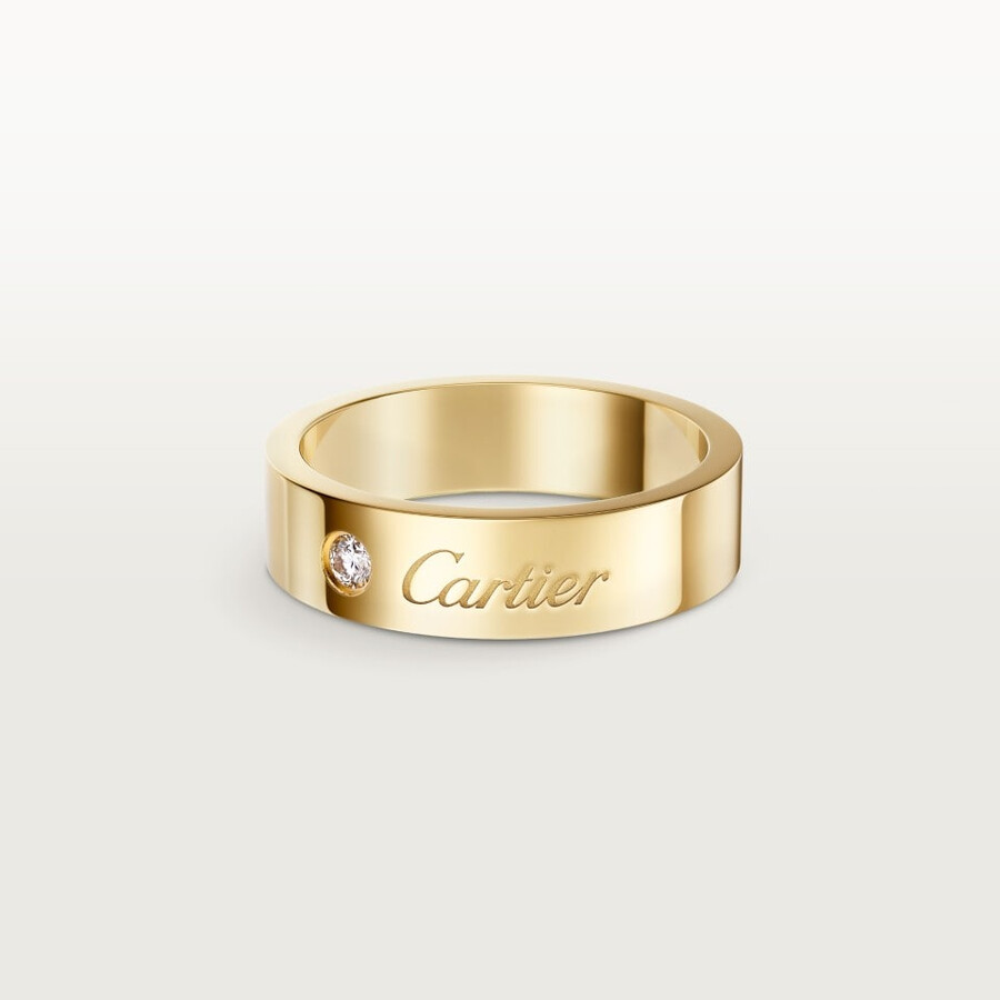 c de cartier ehering 5 mm breit 1 diamant