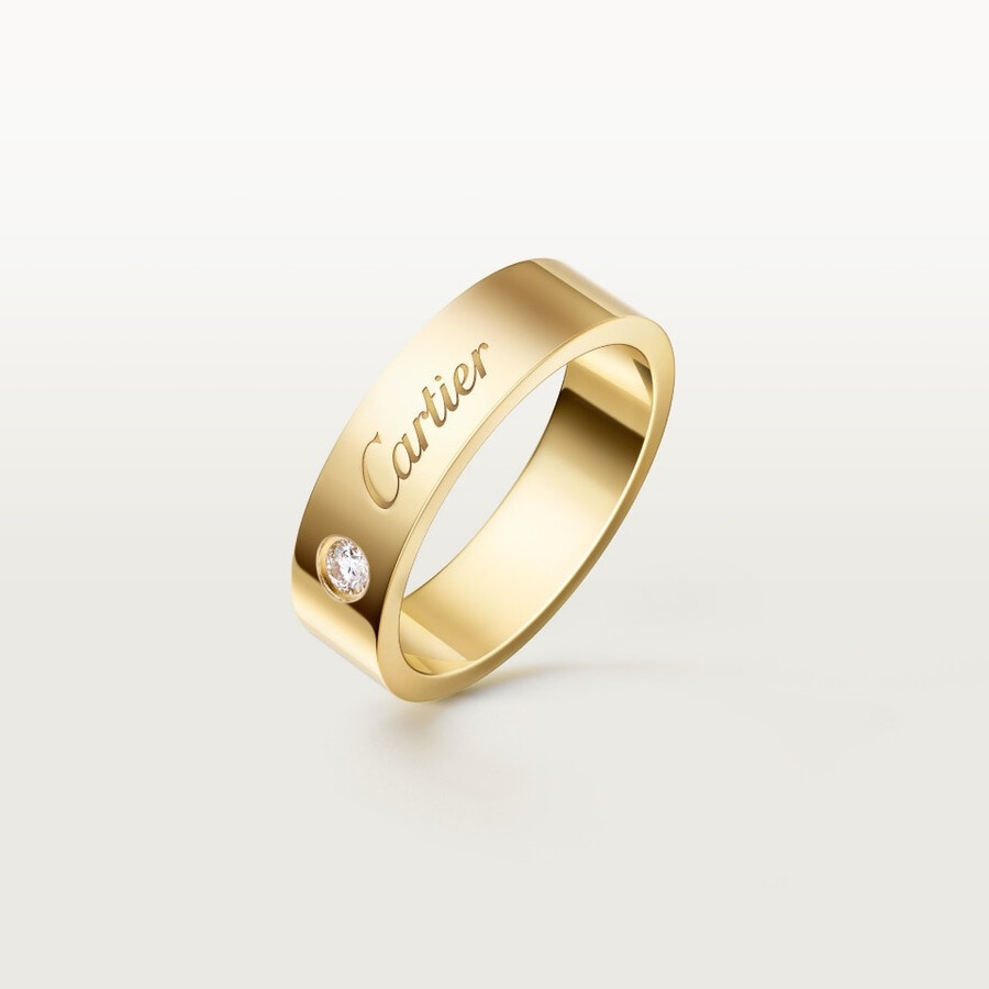 c de cartier ehering 5 mm breit 1 diamant