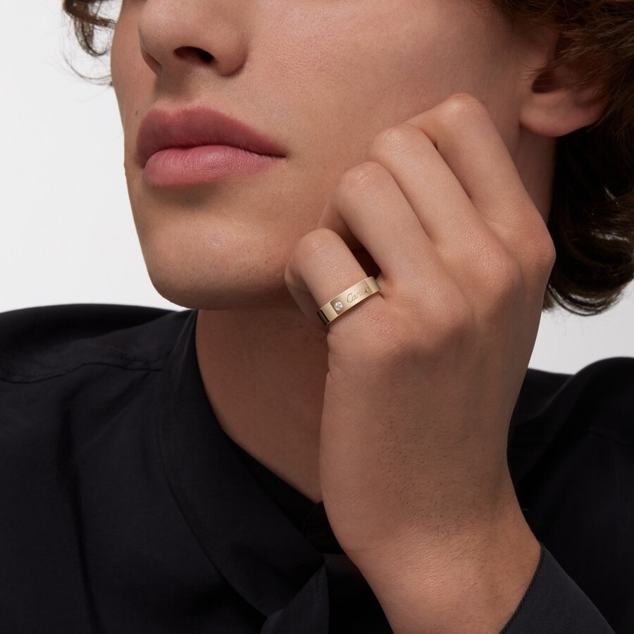 c de cartier ehering 5 mm breit 1 diamant