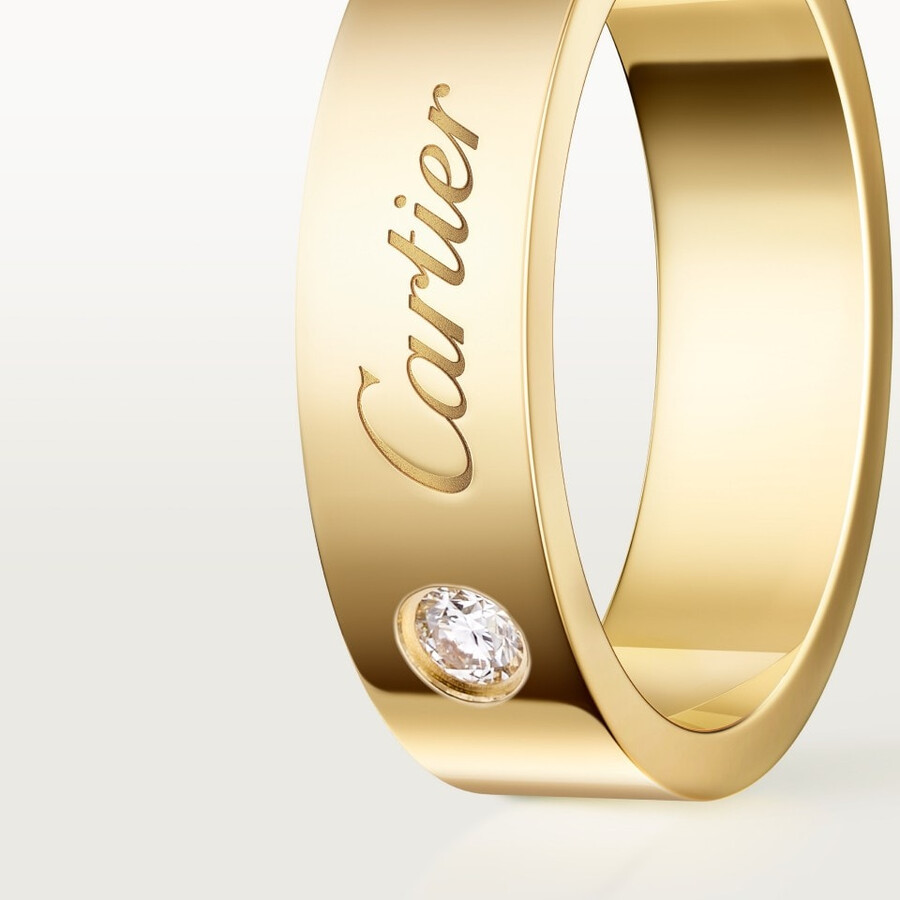 c de cartier ehering 5 mm breit 1 diamant