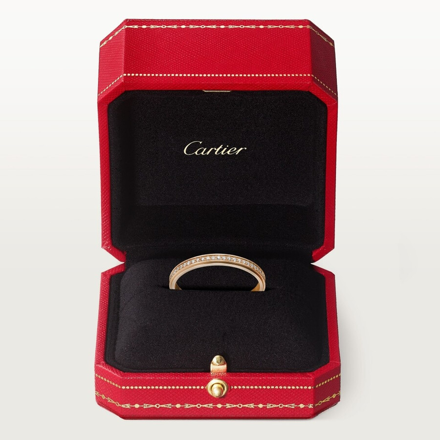 cartier damour ehering 23 mm breit mit pavé-fassung
