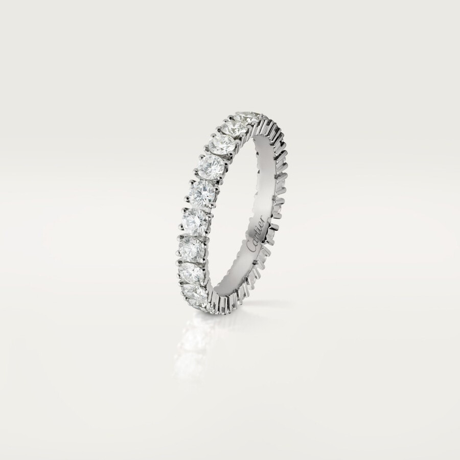 cartier destinée ehering 33 mm breit mit pavé-fassung