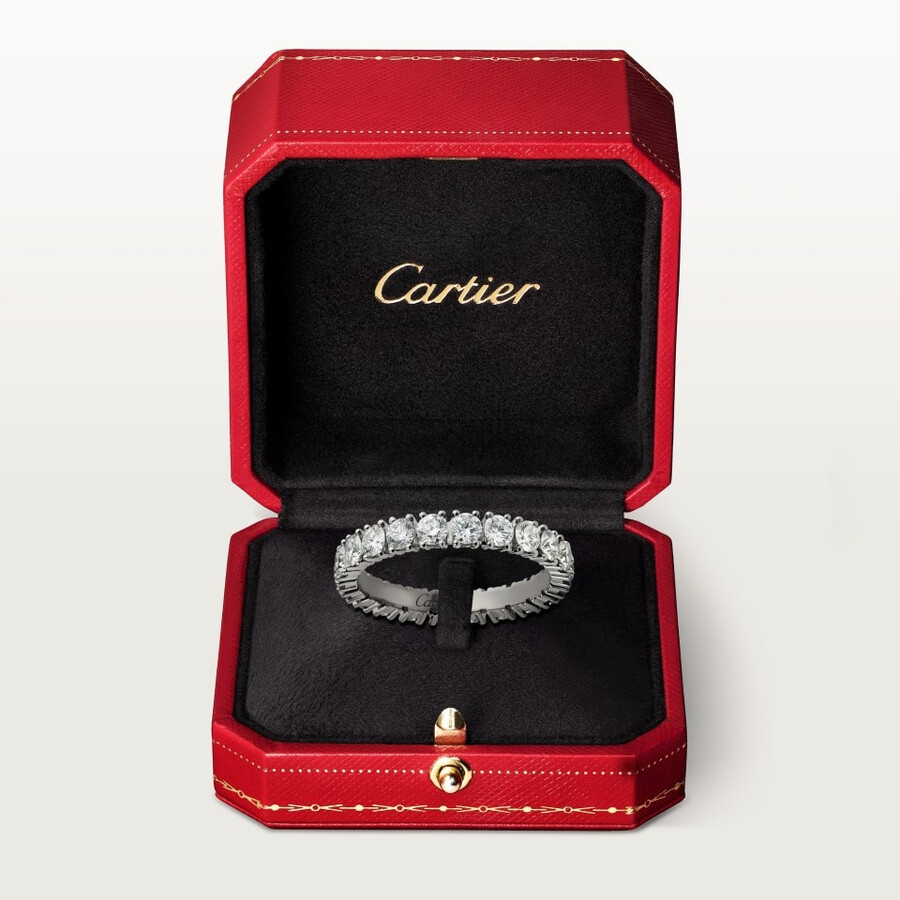 cartier destinée ehering 33 mm breit mit pavé-fassung