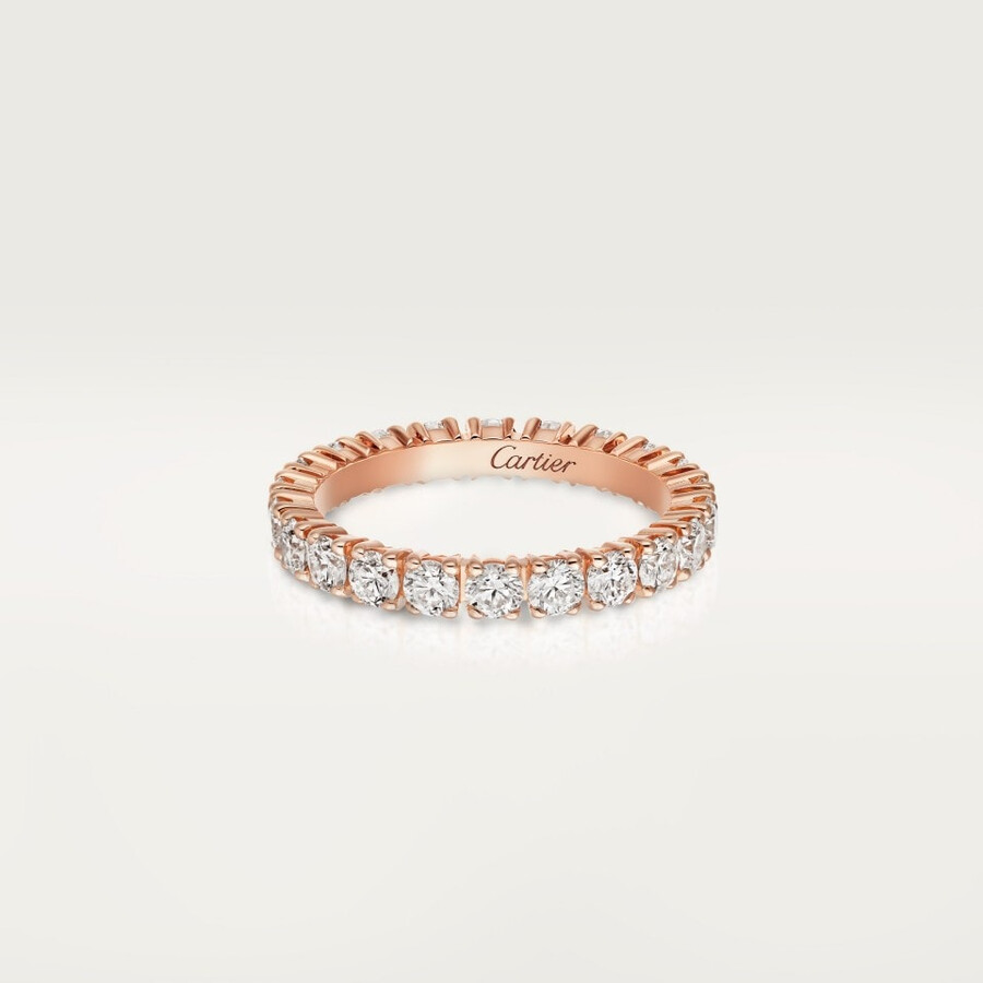 cartier destinée ehering 33 mm breit mit pavé-fassung