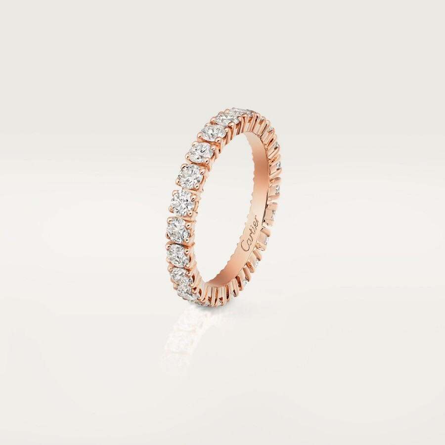cartier destinée ehering 33 mm breit mit pavé-fassung