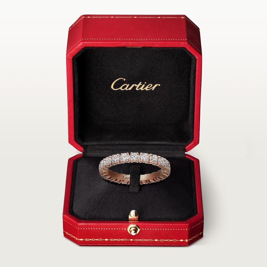 cartier destinée ehering 33 mm breit mit pavé-fassung