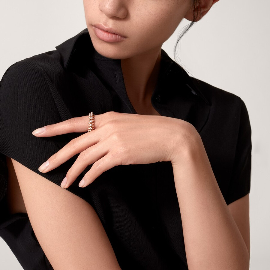 clash de cartier ring mittleres modell pavé-fassung