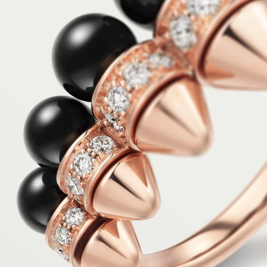 clash de cartier ring onyx extra großes modell diamanten