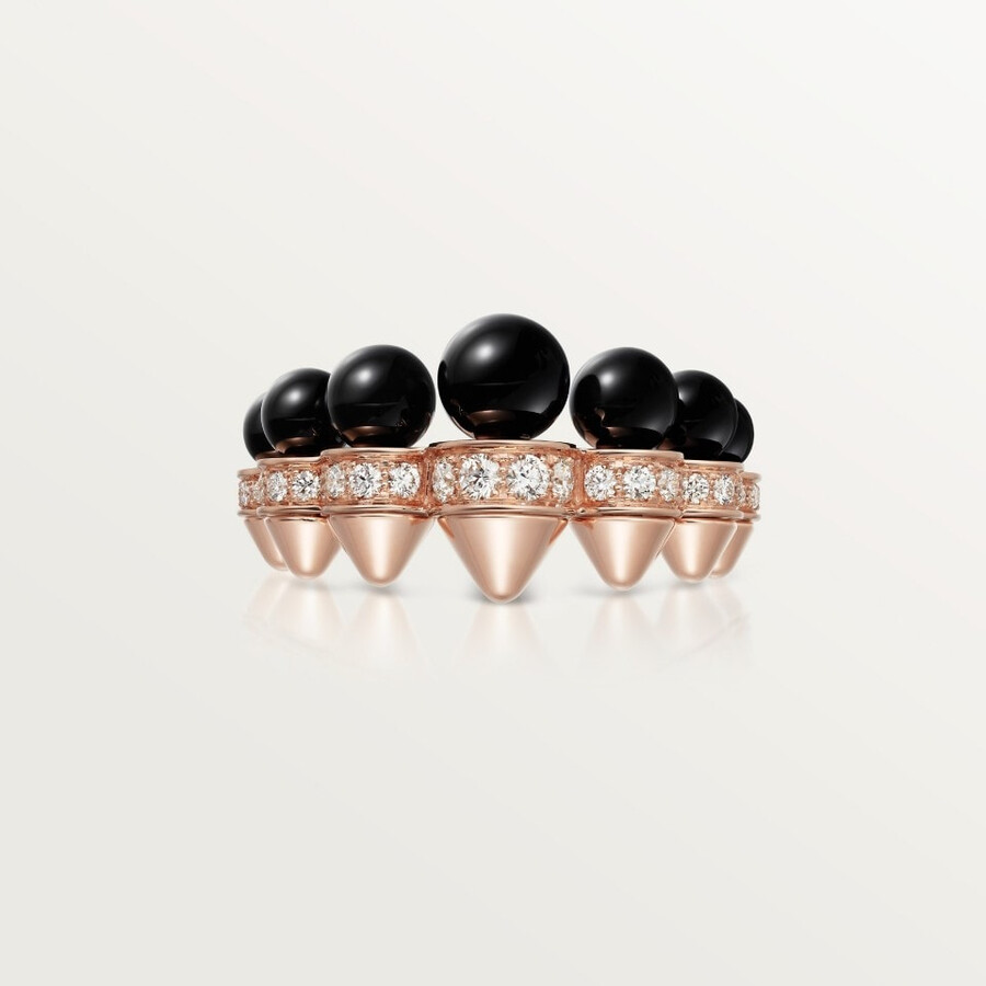 clash de cartier ring onyx extra großes modell diamanten