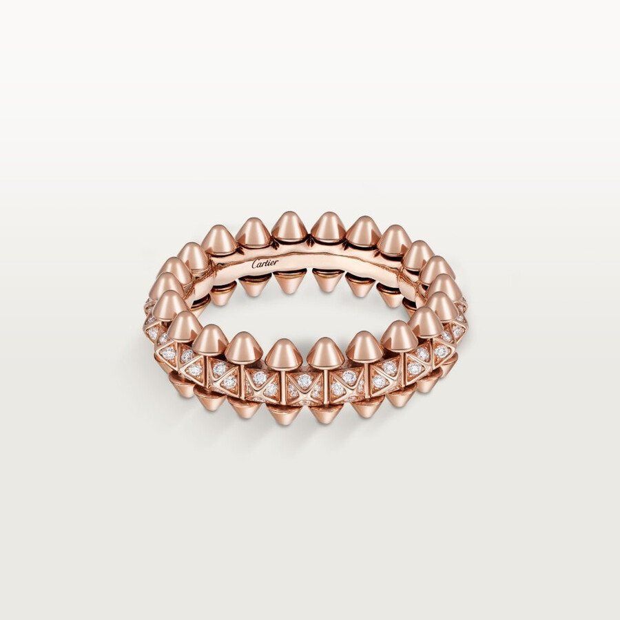 clash de cartier ring kleines modell mit pavé-fassung
