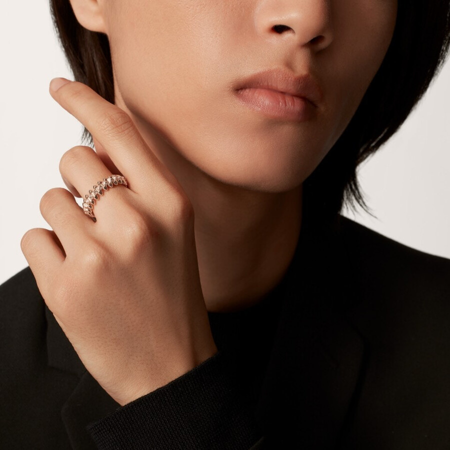 clash de cartier ring kleines modell mit pavé-fassung