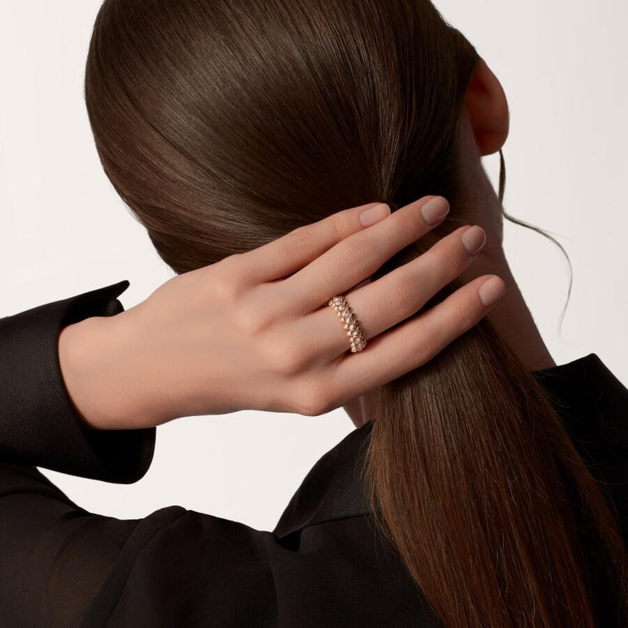 clash de cartier ring kleines modell mit pavé-fassung