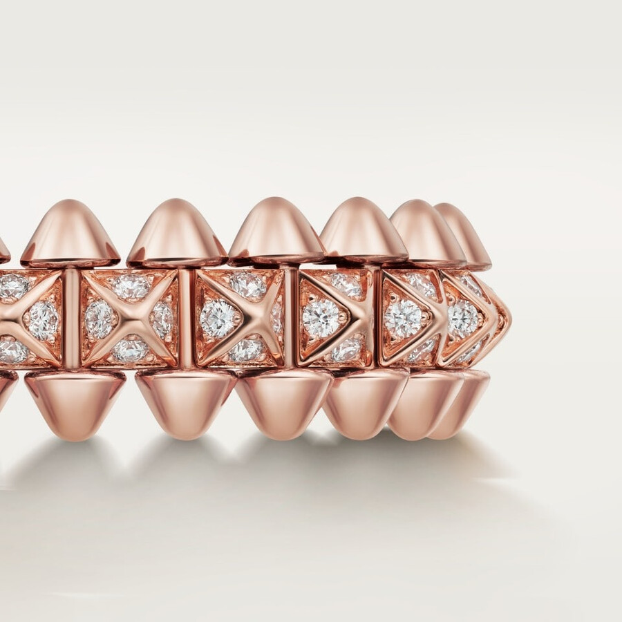 clash de cartier ring kleines modell mit pavé-fassung