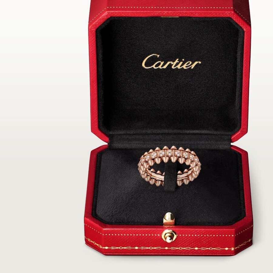 clash de cartier ring kleines modell mit pavé-fassung
