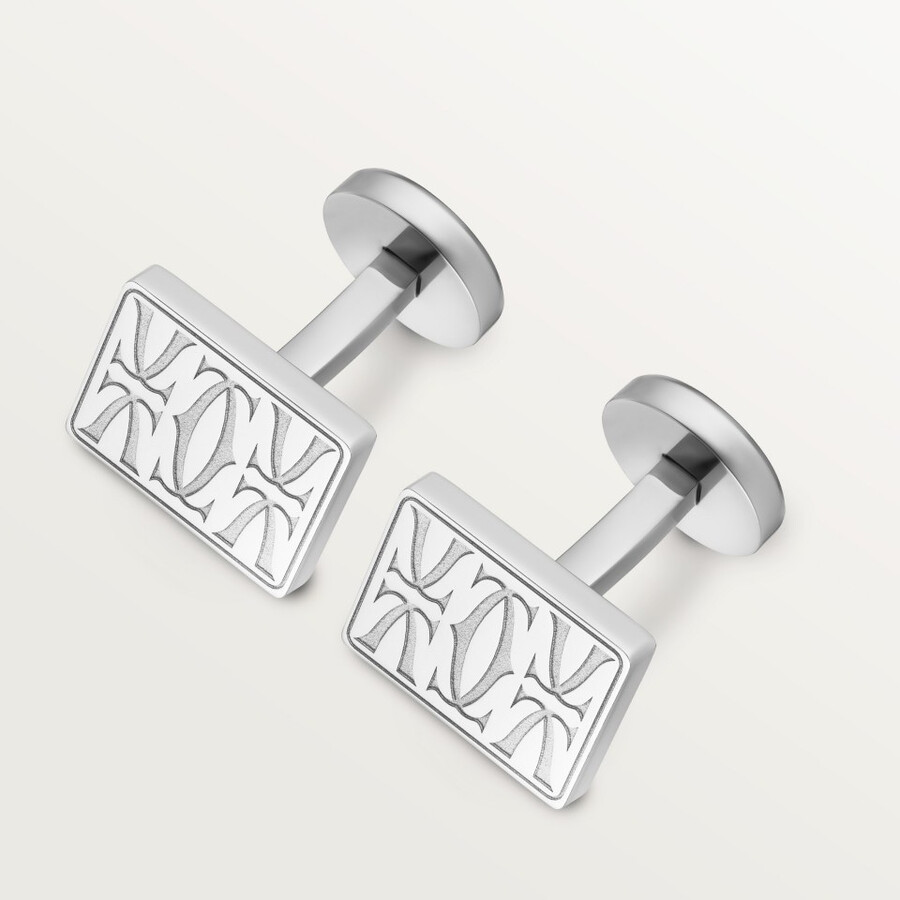 cartier doppel-c-manschettenknöpfe