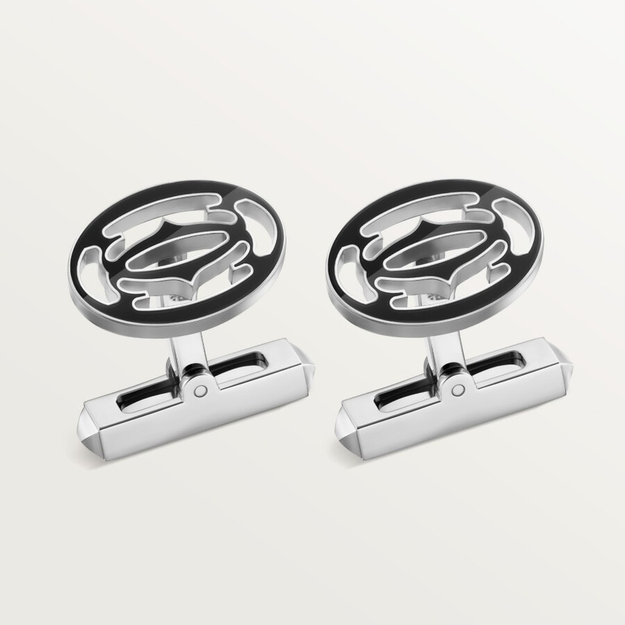 cartier doppel-c-manschettenknöpfe