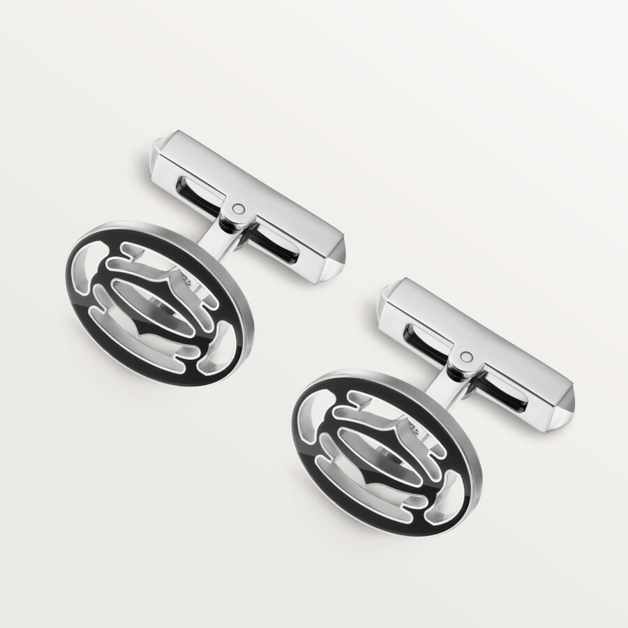 cartier doppel-c-manschettenknöpfe