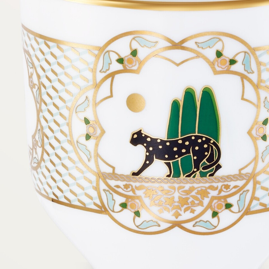 set aus drei panthère de cartier tassen