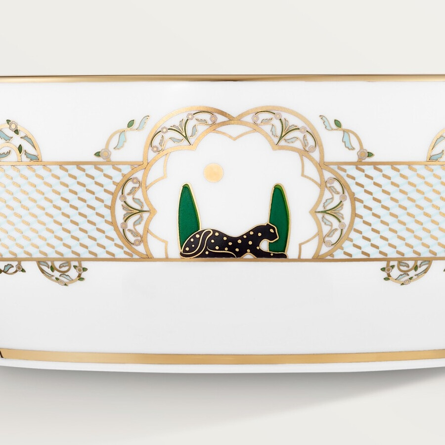 set aus zwei panthère de cartier-schalen
