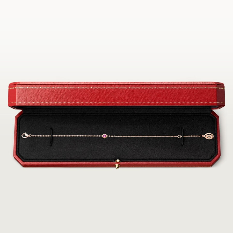 cartier damour armband rosa saphir