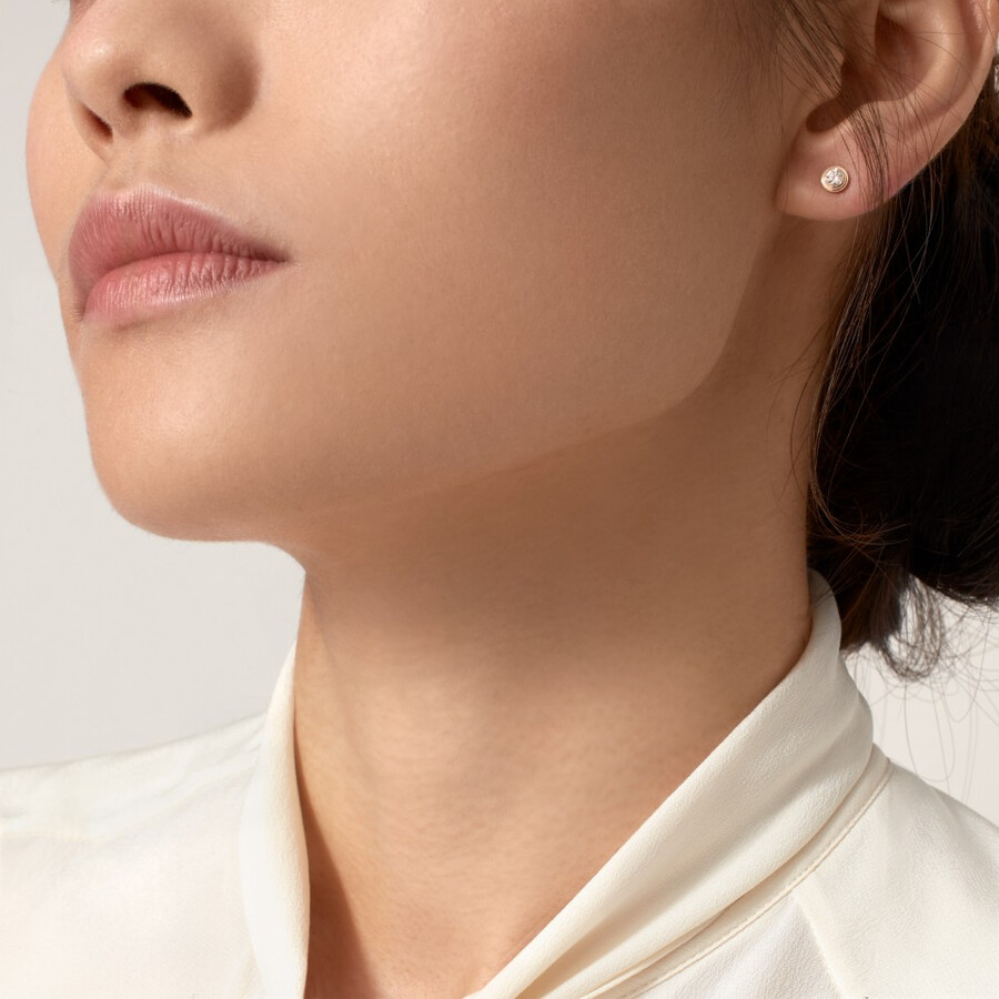 cartier damour ohrstecker 2 diamanten mittleres modell