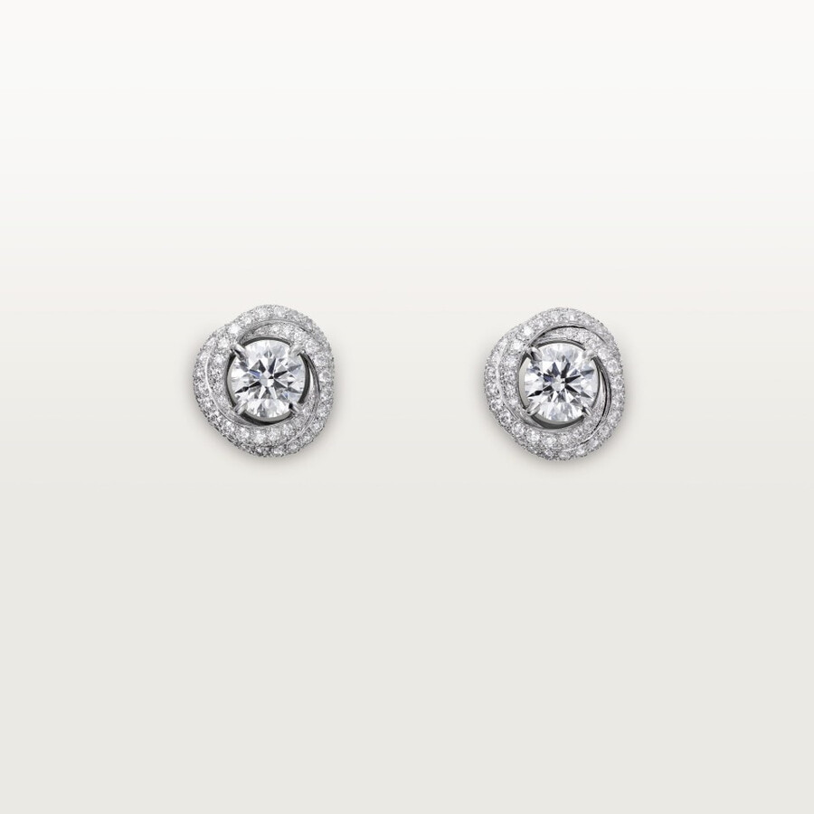 trinity ruban ohrstecker 2 brillanten pavé-fassung