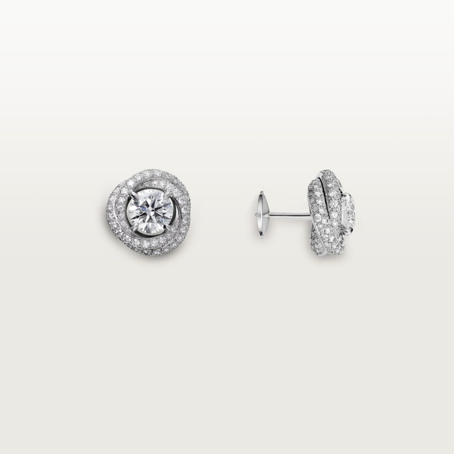 trinity ruban ohrstecker 2 brillanten pavé-fassung