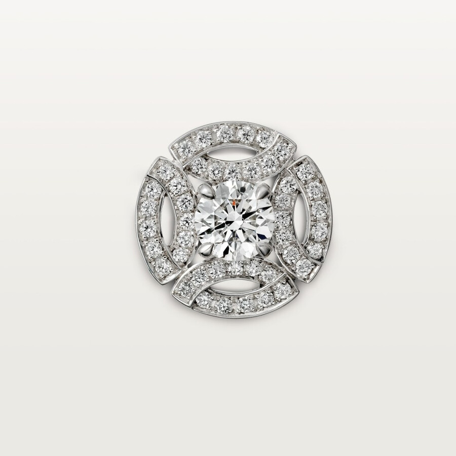 galanterie de cartier ohrstecker 2 brillanten pavé-fassung