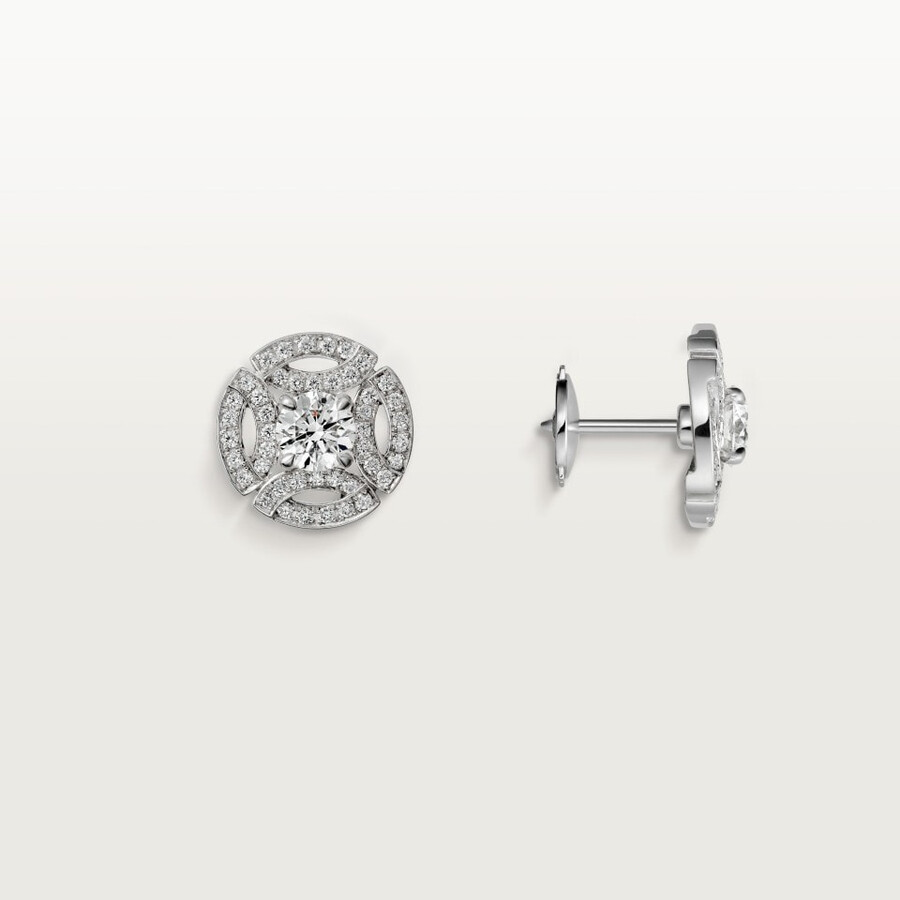 galanterie de cartier ohrstecker 2 brillanten pavé-fassung