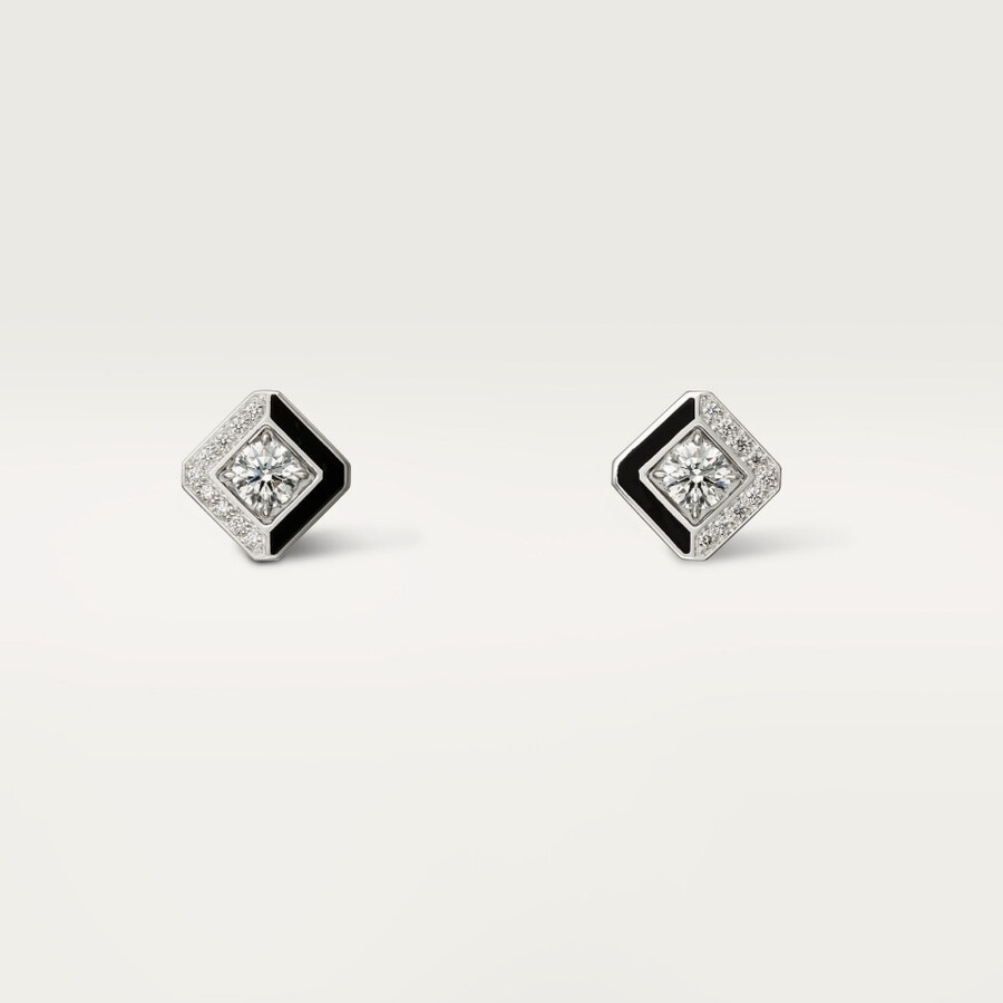 galanterie de cartier ohrstecker 2 brillanten halbpavé