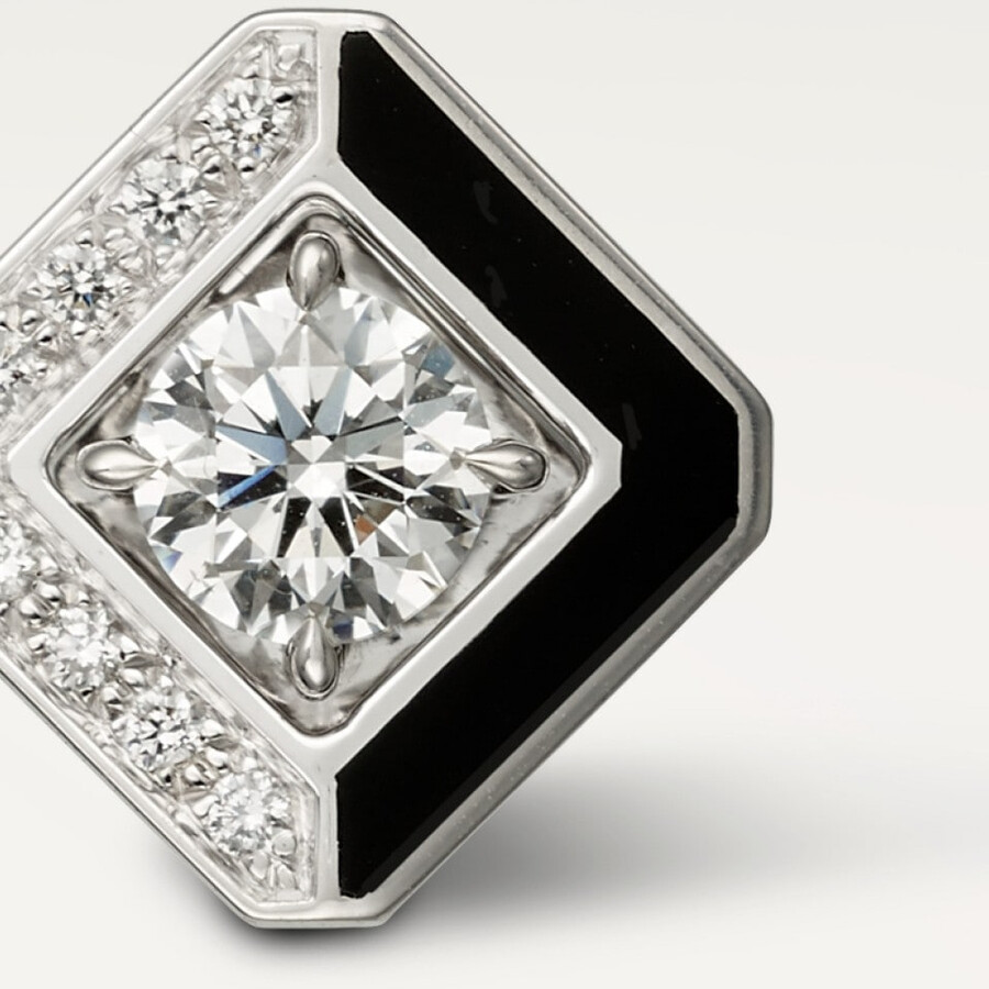 galanterie de cartier ohrstecker 2 brillanten halbpavé