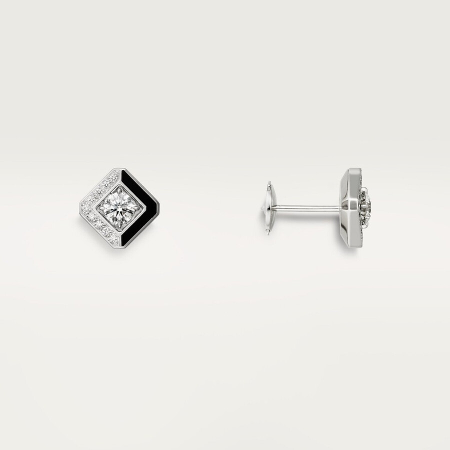 galanterie de cartier ohrstecker 2 brillanten halbpavé