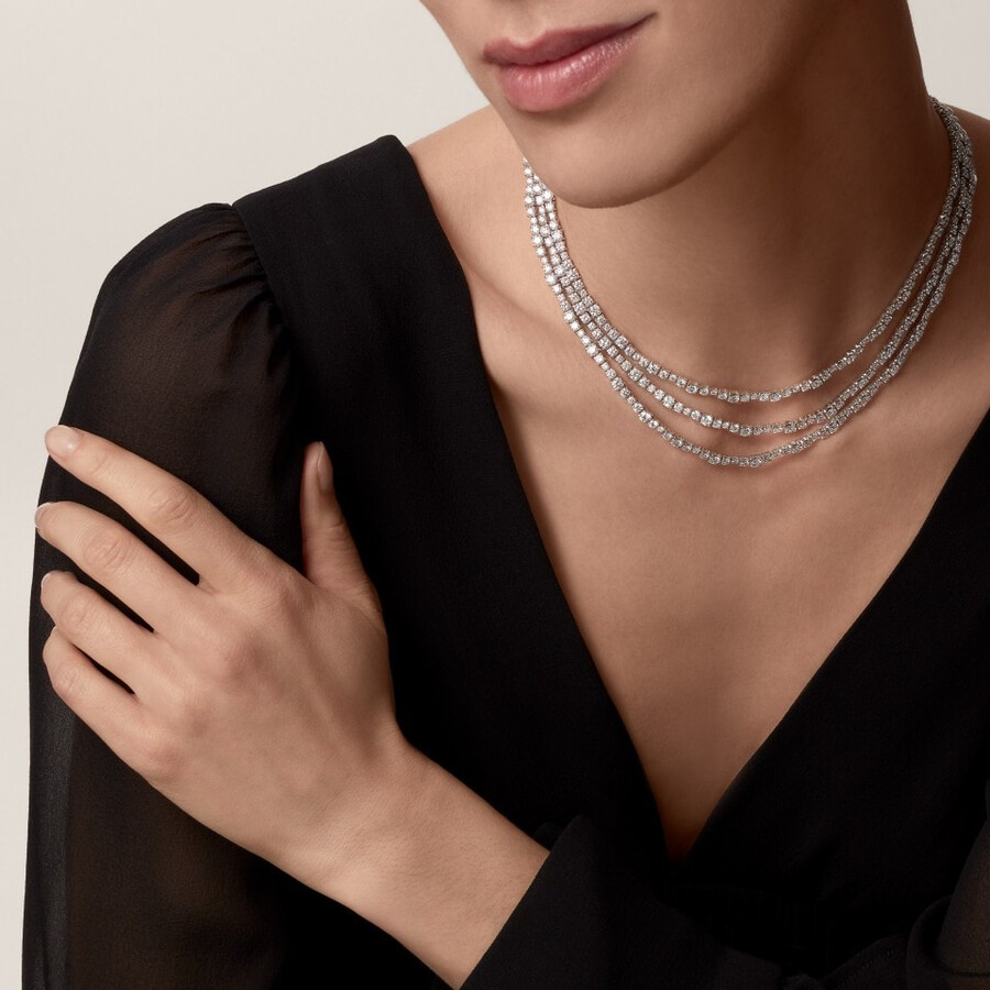 halskette „essential lines diamanten im brillantschliff
