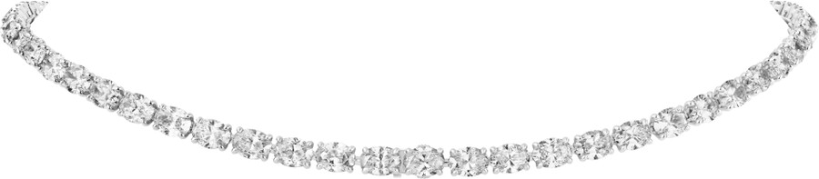 halskette „essential lines diamanten im ovalschliff