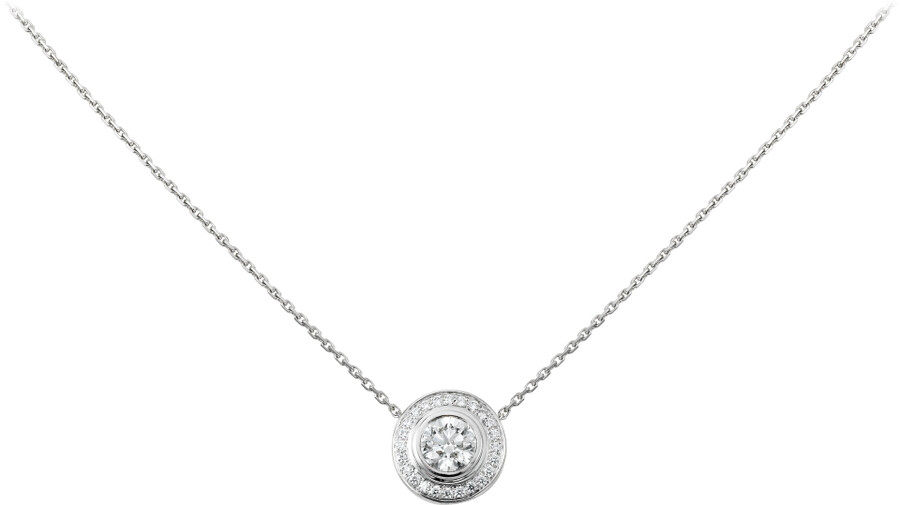 cartier damour-anhänger diamant pavé