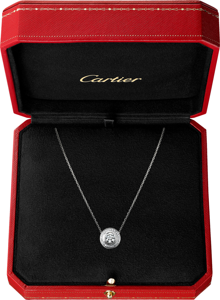 cartier damour-anhänger diamant pavé