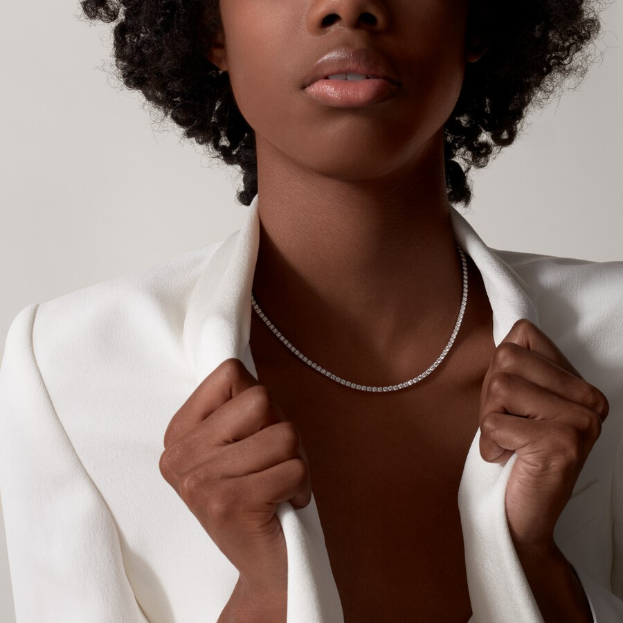 halskette „essential lines diamanten im brillantschliff
