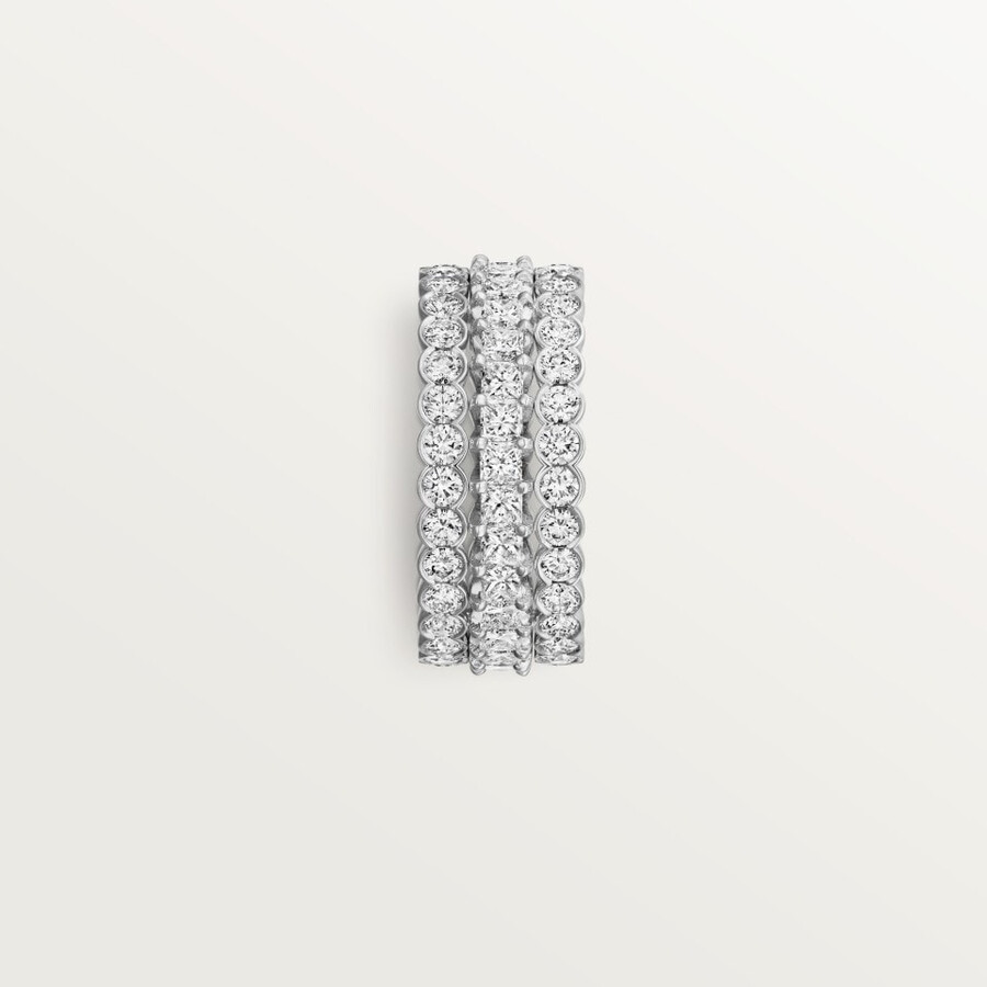 broderie de cartier ring dreireihig diamanten