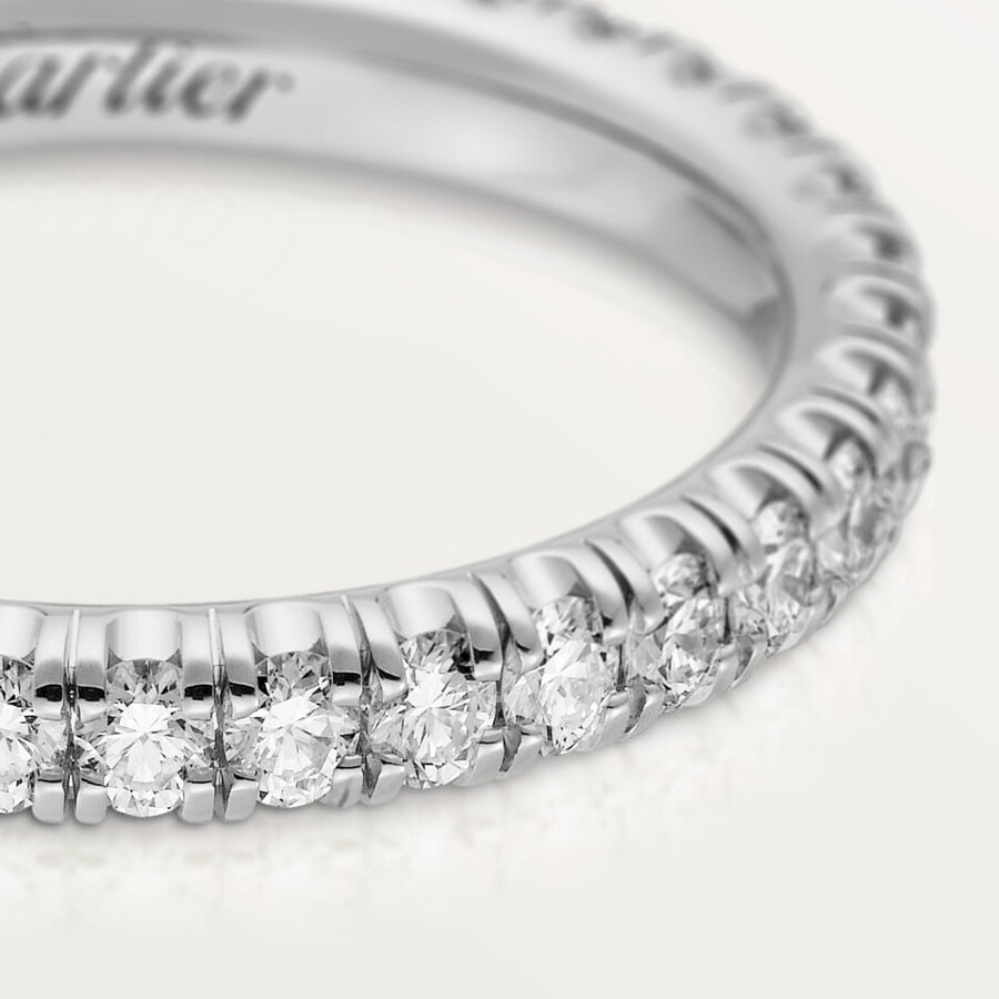 etincelle de cartier ehering 2 mm breit mit pavé-fassung