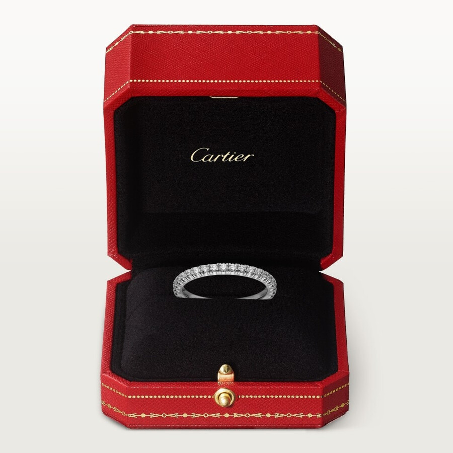 etincelle de cartier ehering 2 mm breit mit pavé-fassung