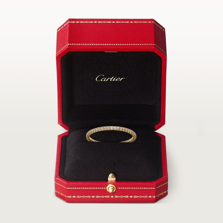 etincelle de cartier ehering breite 15 mm pavé-fassung