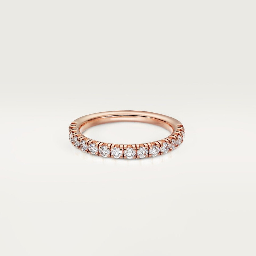 etincelle de cartier ehering 26 mm breit halbpavé