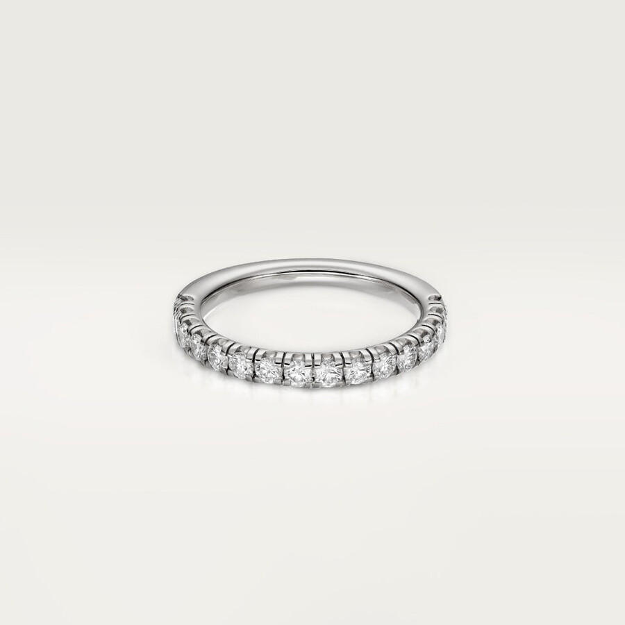 etincelle de cartier ehering 2 mm breit halbpavé