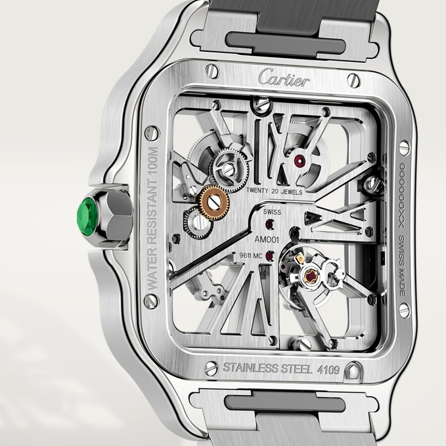 skelettuhr von santos de cartier